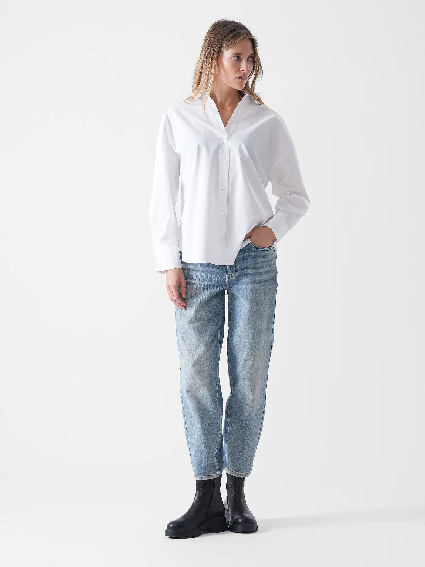 LANIUS | Jeans Boyfriend Fit | hellblau